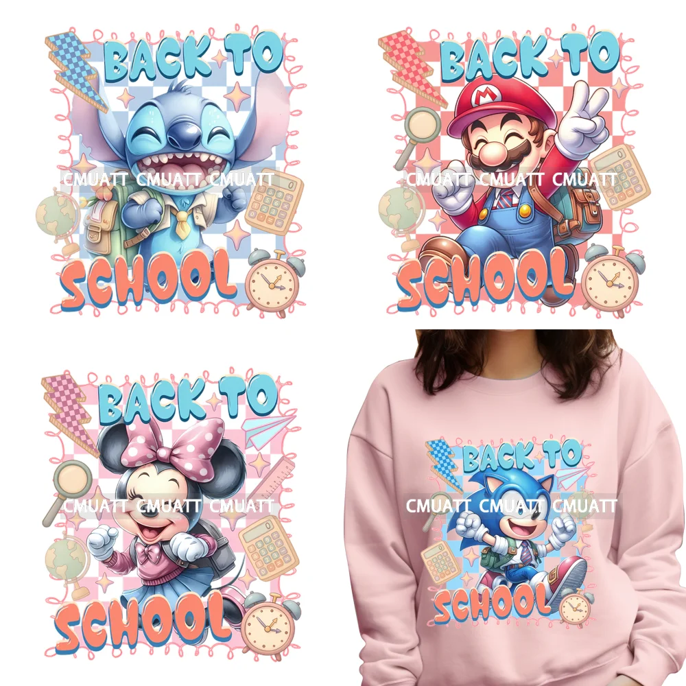Happy Cartoon Checkered Back To School Cute Character Teacher Iron on DTF Washable Transfers Stickers Ready to Press for Textile
Happy Cartoon Checkered Back To School Cute Character Teacher Iron on DTF Washable Transfers Stickers Ready to Press for Textile