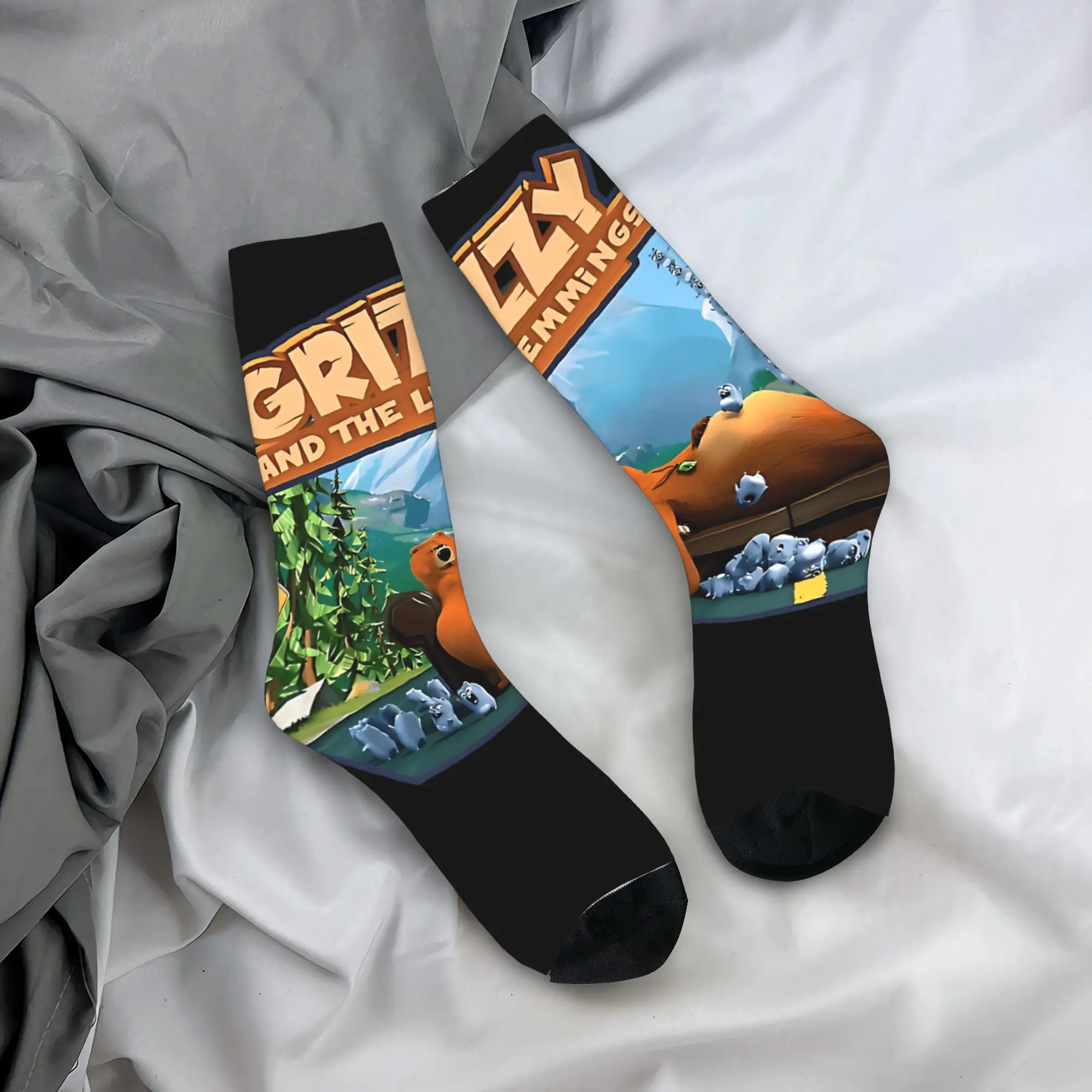 Чулки Grizzly and Lemmings Travel Survival, мужские носки унисекс, теплые мягкие носки в стиле Харадзюку, велосипедные противоскользящие носки с графическим рисунком
Чулки Grizzly and Lemmings Travel Survival, мужские носки унисекс, теплые мягкие носки в стиле Харадзюку, велосипедные противоскользящие носки с графическим рисунком