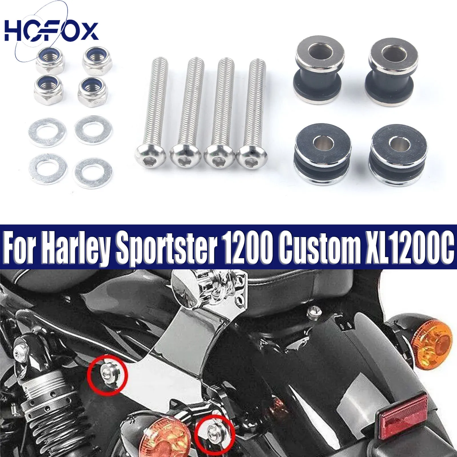 For Harley Sportster 1200 Custom XL1200C Forty Eight XL1200X Detachable Backrest Sissy Bar Docking Hardware Bolts Kit Motorcycle
For Harley Sportster 1200 Custom XL1200C Forty Eight XL1200X Detachable Backrest Sissy Bar Docking Hardware Bolts Kit Motorcycle