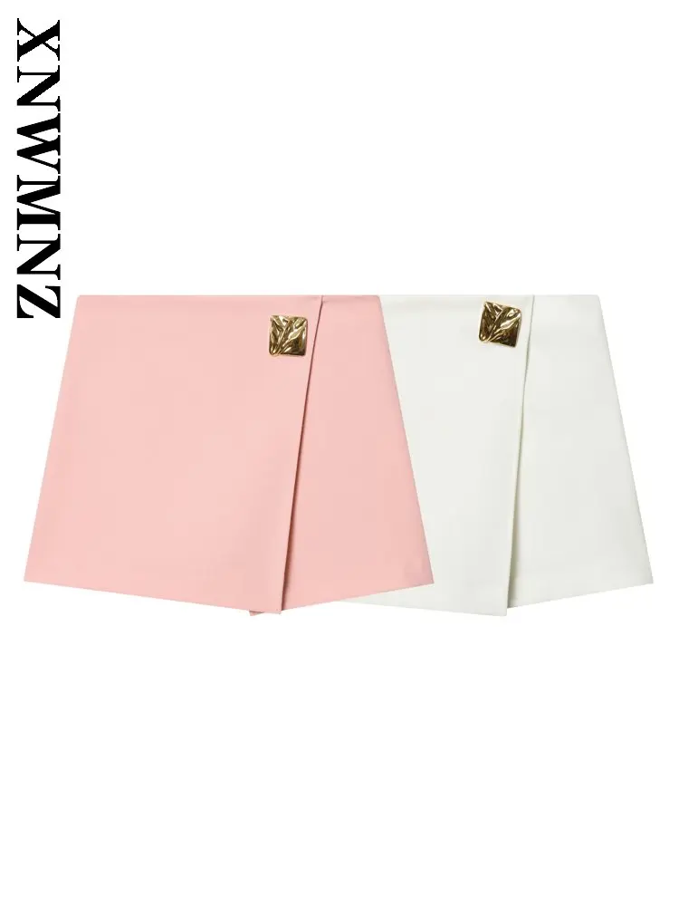 XNWMNZ 2026 Summer New Lady Chic Fashion Gold Button Short Skirt Pants Casual Party Woman Evening Party Slim A-lineskirt
XNWMNZ 2026 Summer New Lady Chic Fashion Gold Button Short Skirt Pants Casual Party Woman Evening Party Slim A-lineskirt