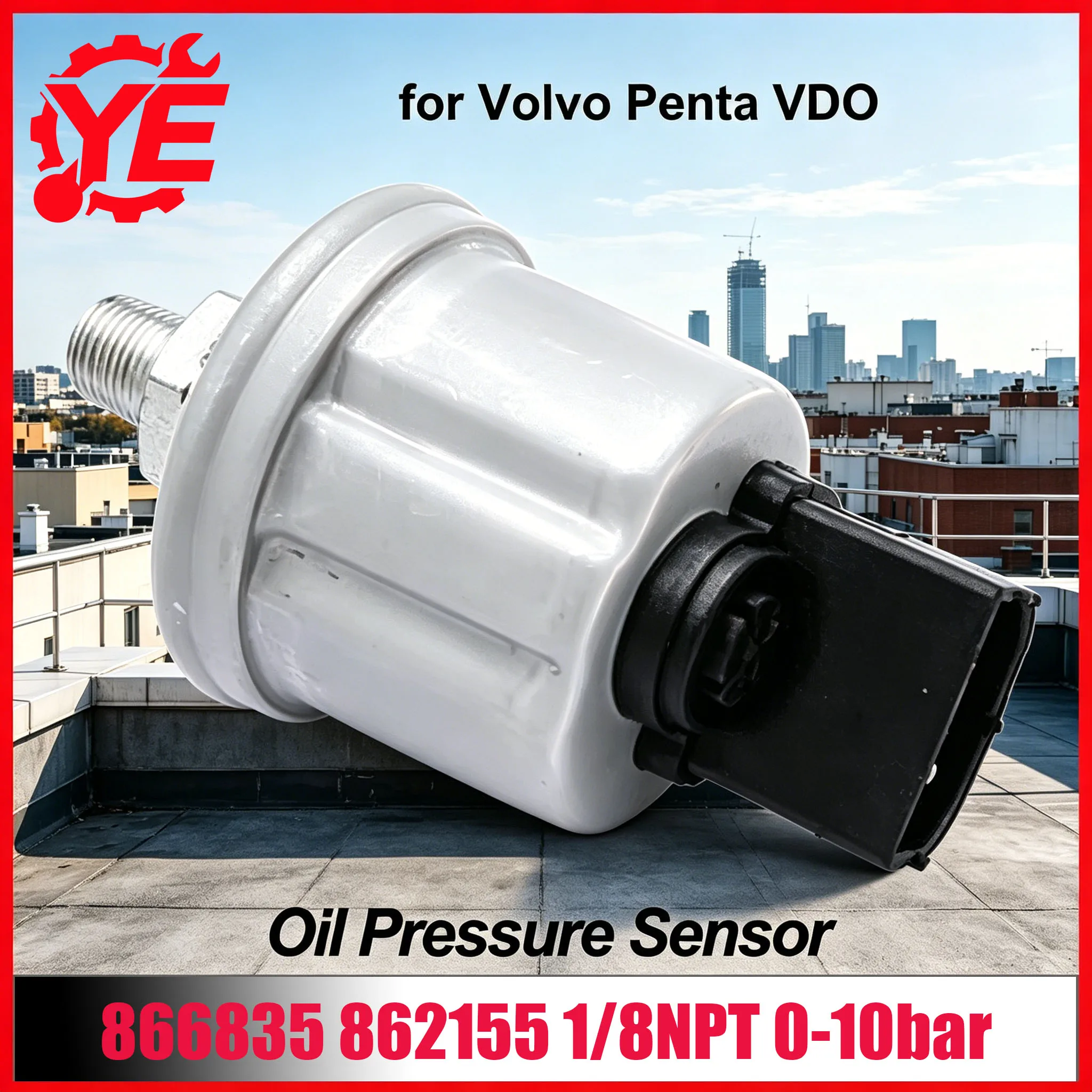 1/8NPT 0-10bar Oil Pressure Sensor 866835 862155 for Volvo Penta VDO Compatible with Truck AD31XD AD41A AD41B AD41D
1/8NPT 0-10bar Oil Pressure Sensor 866835 862155 for Volvo Penta VDO Compatible with Truck AD31XD AD41A AD41B AD41D