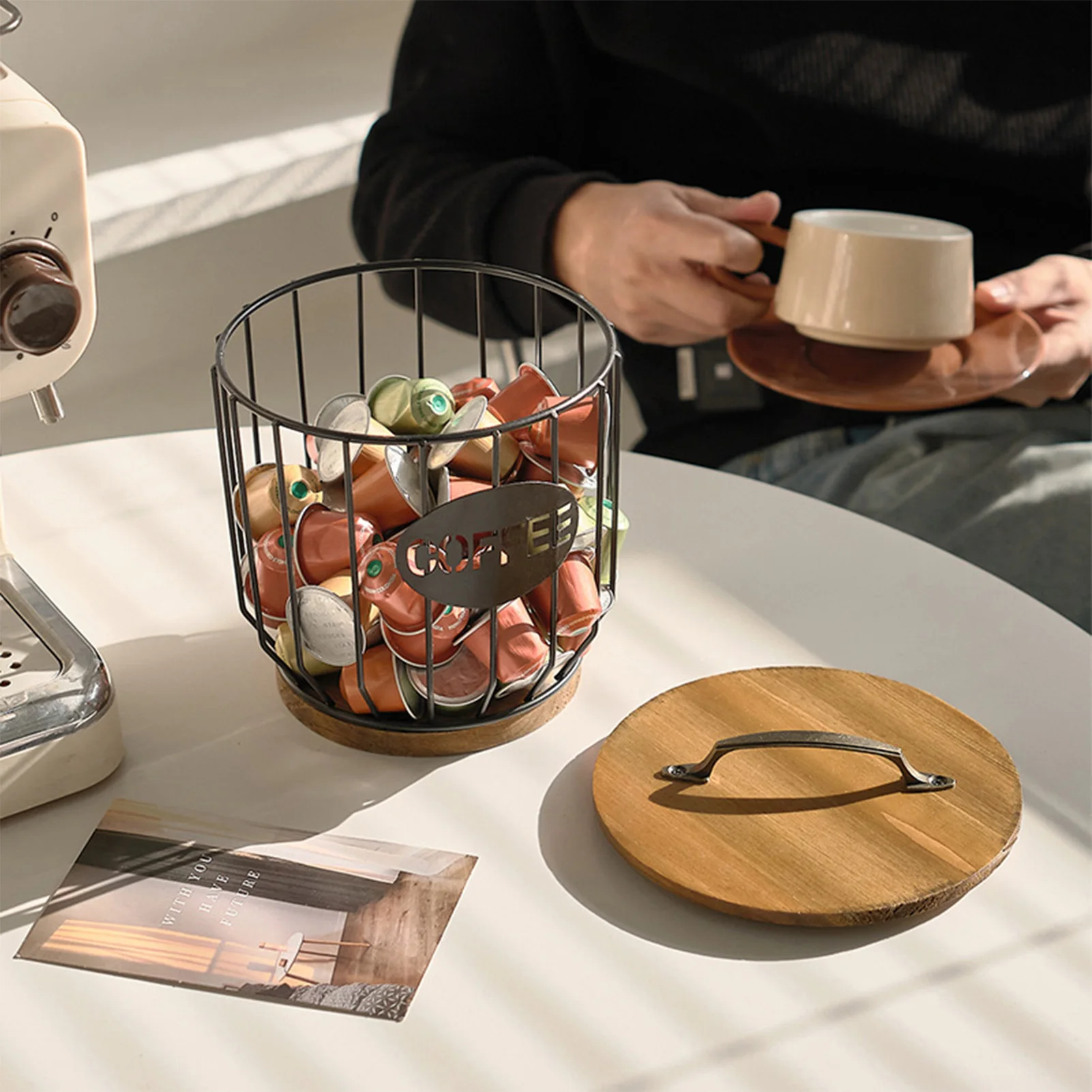 Coffee Capsule Pod Organizer Countertop Large Capacity Coffee Display Dispenser Thoughtful Gift for Coffee Lovers
Coffee Capsule Pod Organizer Countertop Large Capacity Coffee Display Dispenser Thoughtful Gift for Coffee Lovers