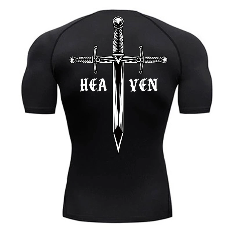 Cross Print Compression Shirts for Men Stretchy Quick Dry Athletic Tees Tshirt Tops Gym Workout Running Undershirts Baselayers
Cross Print Compression Shirts for Men Stretchy Quick Dry Athletic Tees Tshirt Tops Gym Workout Running Undershirts Baselayers