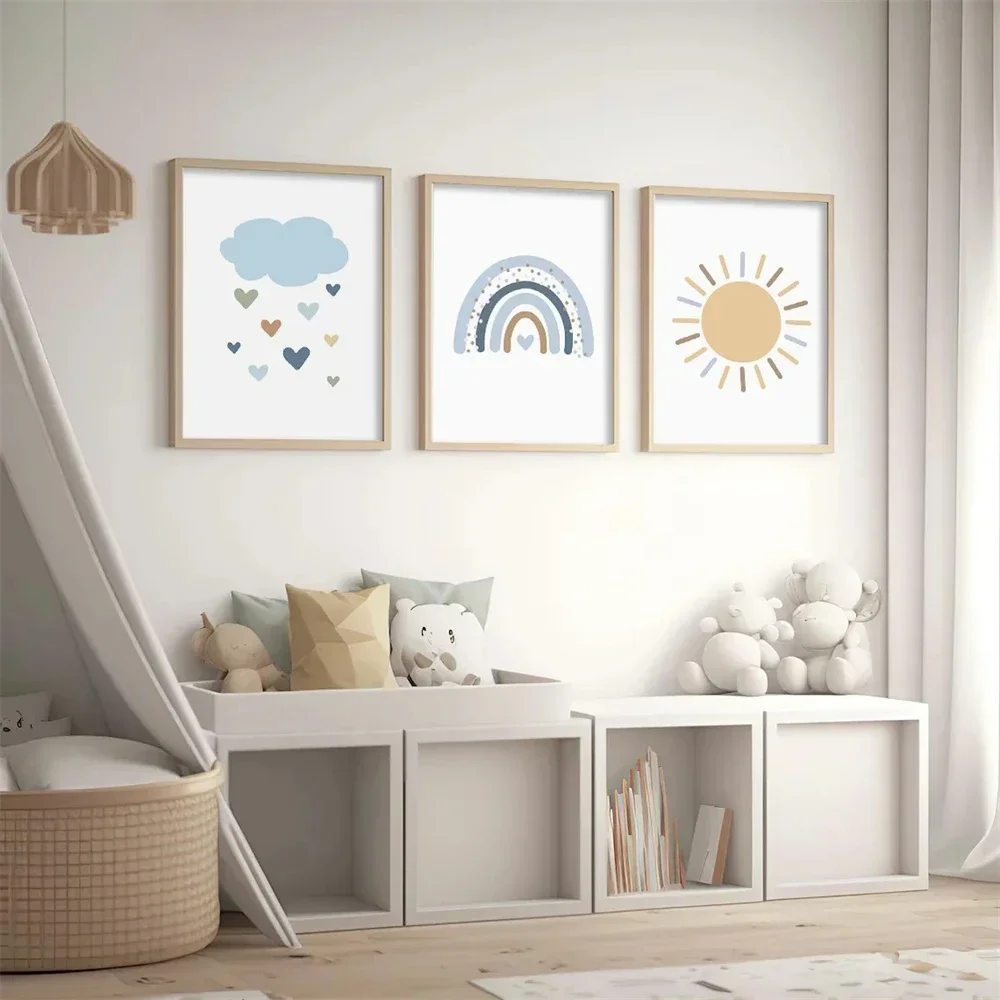 Blue Rainbow Art Prints Cloud Poster Painting Nursery Canvas Picture Sun Wall Art Nordic Posters Baby Kids Room Home Decoration
Blue Rainbow Art Prints Cloud Poster Painting Nursery Canvas Picture Sun Wall Art Nordic Posters Baby Kids Room Home Decoration