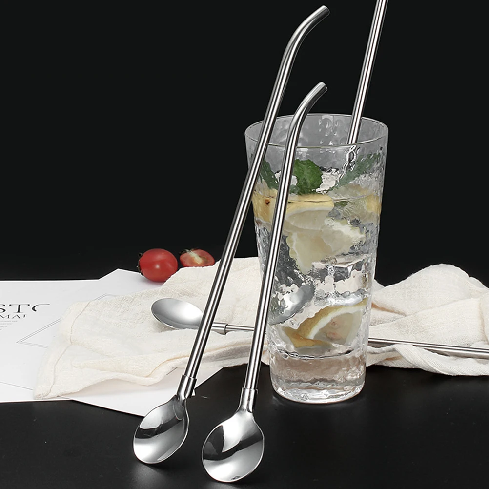 5 Pcs Stainless Steel Honey Stirring Spoon Straws Espresso Coffee Tea Silverware Long Handle Durability
5 Pcs Stainless Steel Honey Stirring Spoon Straws Espresso Coffee Tea Silverware Long Handle Durability