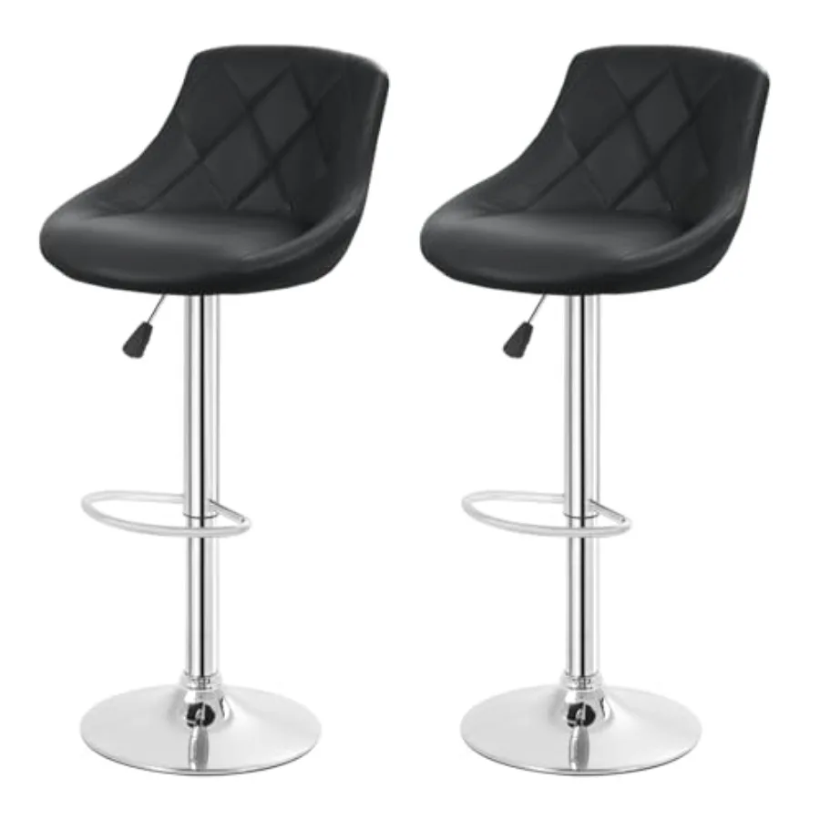 Bar Stools Set of 2 Bar Stools Swivel Stool Height Adjustable Bar Chairs with Back PU Leather Swivel Bar Stool Kitchen Counter
Bar Stools Set of 2 Bar Stools Swivel Stool Height Adjustable Bar Chairs with Back PU Leather Swivel Bar Stool Kitchen Counter