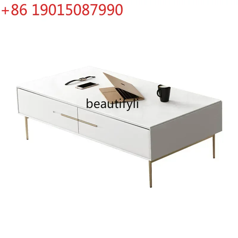 Y zqSimple Stone Plate Coffee Table TV Cabinet Combination Nordic Living Room Rectangular Light Luxury Coffee Table Side Cabinet
Y zqSimple Stone Plate Coffee Table TV Cabinet Combination Nordic Living Room Rectangular Light Luxury Coffee Table Side Cabinet