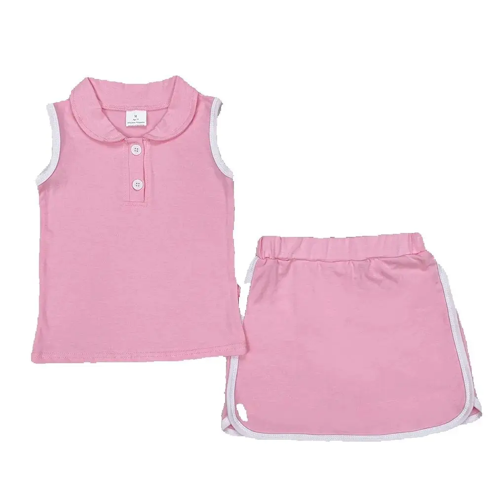3.10 GSD1975 Pure Color Pink Collar Sleeveless Skirt Set for Girls - Elegant All-in-One Outfit for Little Ladies
3.10 GSD1975 Pure Color Pink Collar Sleeveless Skirt Set for Girls - Elegant All-in-One Outfit for Little Ladies