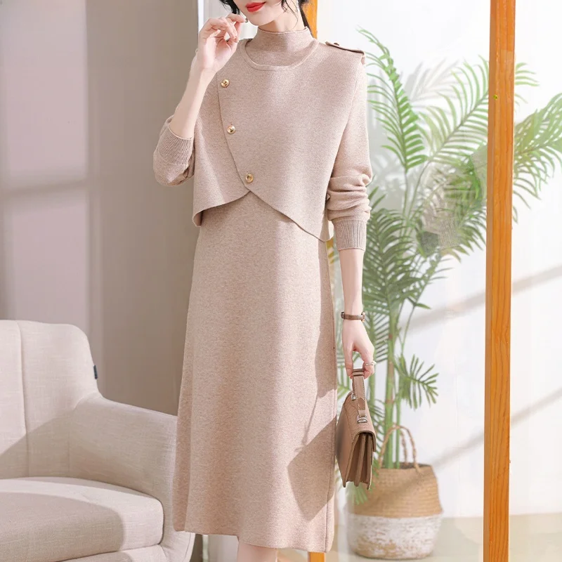 Модное длинное вязаное платье для мам на осень-зиму, женское базовое платье-юбка прямого кроя из полиэстера, вискозы и нейлона
Модное длинное вязаное платье для мам на осень-зиму, женское базовое платье-юбка прямого кроя из полиэстера, вискозы и нейлона