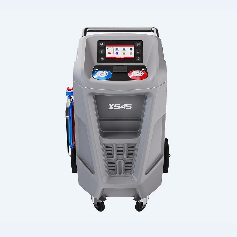 Fully automatic refrigerant recovery and filling machine X545 database with printing 7-inch touch screen
Fully automatic refrigerant recovery and filling machine X545 database with printing 7-inch touch screen