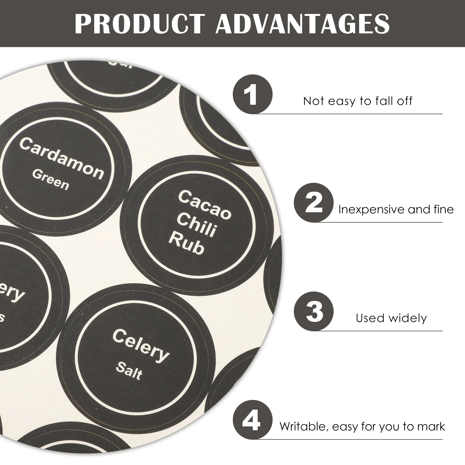 20pcs Seasoning Bottle Labels Round Preprinted Kitchen Sticker Self-Adhesive Spice Jar Label For Storage Organization File
20pcs Seasoning Bottle Labels Round Preprinted Kitchen Sticker Self-Adhesive Spice Jar Label For Storage Organization File