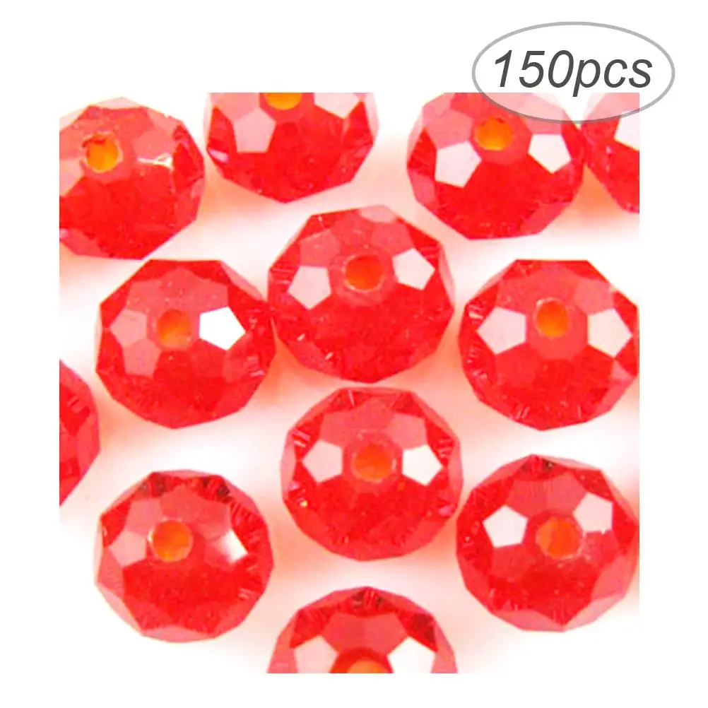 150 Pcs Glass Beads Crystal Faceted for Jewelry Making Bracelet Necklace DIY Crafts Smooth Safe Creative Development
150 Pcs Glass Beads Crystal Faceted for Jewelry Making Bracelet Necklace DIY Crafts Smooth Safe Creative Development