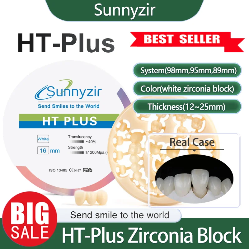 HT Plus Dental Zirconia Disc Manufacturing For CAD/CAM In Other Dental Equipments Implant Dental Blocks For Equipo Odontologico
HT Plus Dental Zirconia Disc Manufacturing For CAD/CAM In Other Dental Equipments Implant Dental Blocks For Equipo Odontologico