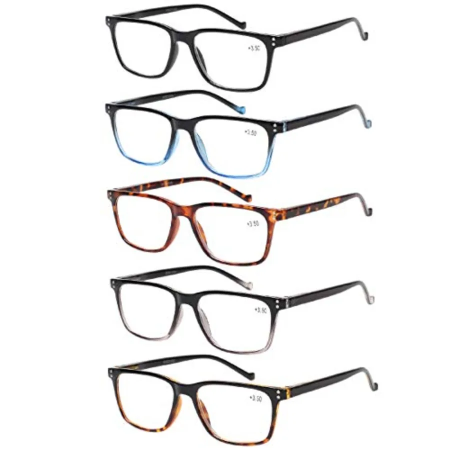 5 Pack Reading Glasses Men Women Spring Hinges Comfortable Glasses for Reading 5 Mix, 1.25
5 Pack Reading Glasses Men Women Spring Hinges Comfortable Glasses for Reading 5 Mix, 1.25