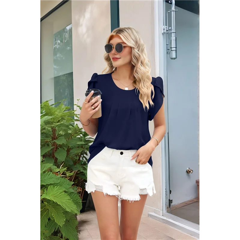 ABP-Womens Plus Size Tops Dressy Casual Summer Chiffon Blouses Short Sleeve Dress Shirts Business Loose Fit Tunics
ABP-Womens Plus Size Tops Dressy Casual Summer Chiffon Blouses Short Sleeve Dress Shirts Business Loose Fit Tunics