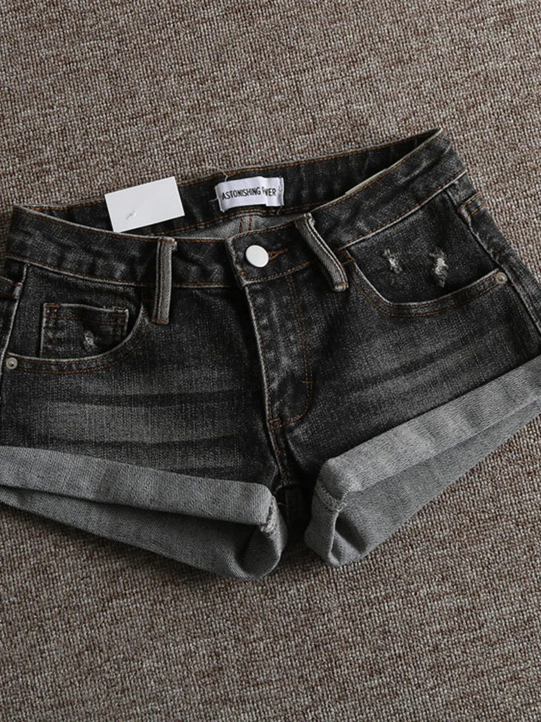 Low Waist Bell Bottom Denim Shorts Women's Summer High Elastic Slim Fit Hot Pants Vintage Washed Distressed Straight Leg Jeans
Low Waist Bell Bottom Denim Shorts Women's Summer High Elastic Slim Fit Hot Pants Vintage Washed Distressed Straight Leg Jeans