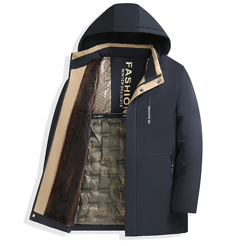 Medium Long Designer Casual Men Parkas Fashion Outwear Parkas Long Windbreaker Coats Top Quality Winter Thicken Men Clothing
Medium Long Designer Casual Men Parkas Fashion Outwear Parkas Long Windbreaker Coats Top Quality Winter Thicken Men Clothing