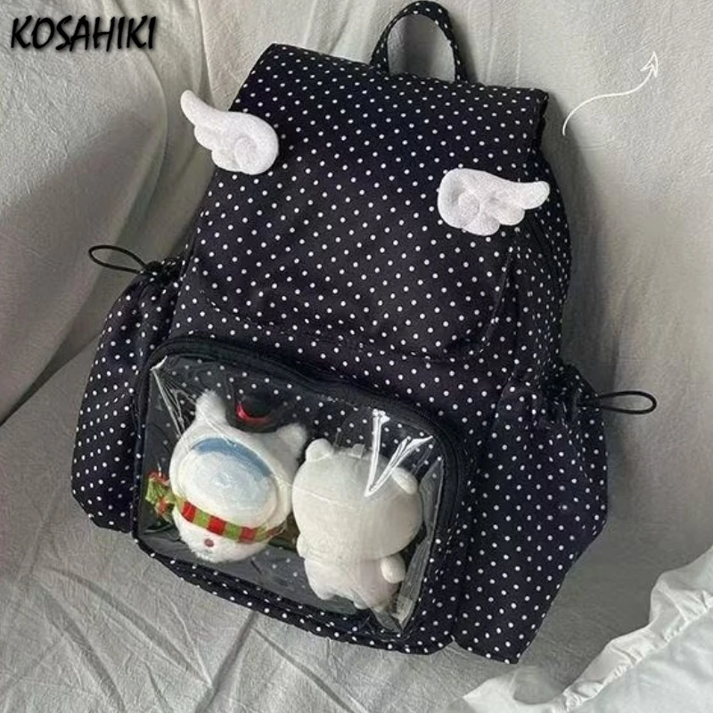 Transparent Kawaii Wings Women Backpacks Student All Match Casual Vintage Schoolbags Y2k Aesthetic Streetwear Ita Bags Japanese
Transparent Kawaii Wings Women Backpacks Student All Match Casual Vintage Schoolbags Y2k Aesthetic Streetwear Ita Bags Japanese