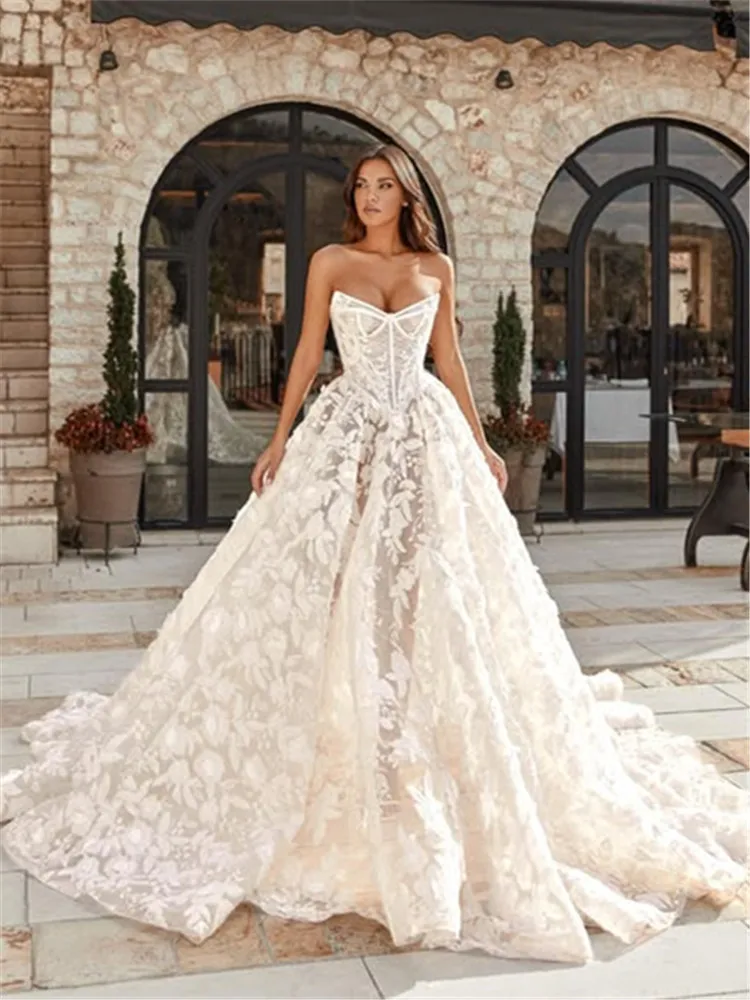 Lace Wedding Dress Luxury Dresses Corset Vestidos De Novia Princesa Bespoke Vestido Boda 2025 Hochzeitskleid Woman Robe Mariage
Lace Wedding Dress Luxury Dresses Corset Vestidos De Novia Princesa Bespoke Vestido Boda 2025 Hochzeitskleid Woman Robe Mariage