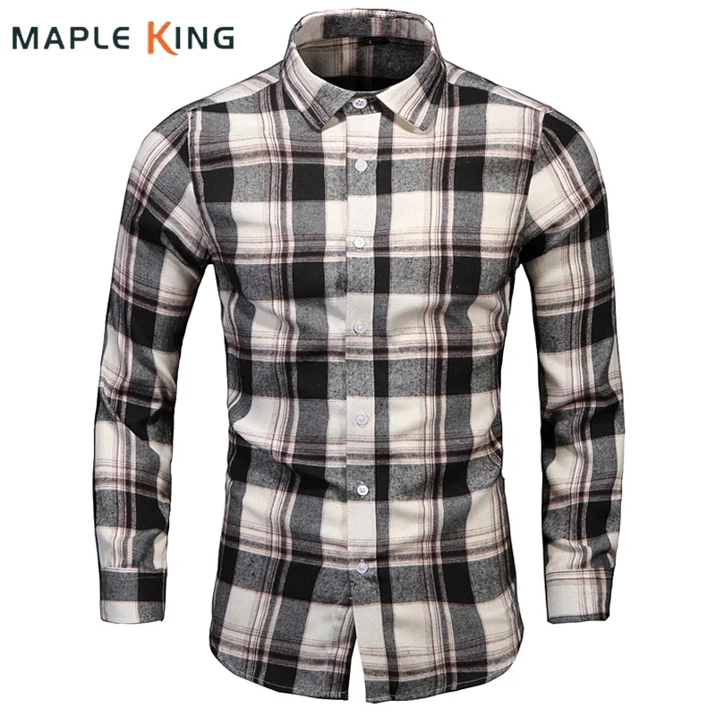 Luxury Designer Clothing Men Plaid Shirts Streetwear Vintage Long Sleeve Business Social Button Up Shirt Office Workwear Tops
Luxury Designer Clothing Men Plaid Shirts Streetwear Vintage Long Sleeve Business Social Button Up Shirt Office Workwear Tops