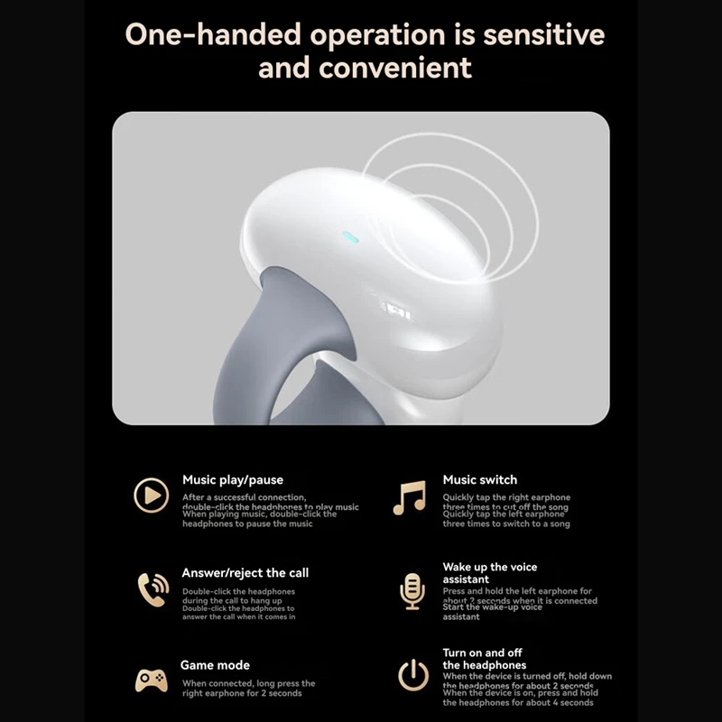 D77 Clip Беспроводная Bluetooth Спортивная гарнитура-вкладыш Наушники 55 часов Play IPX7 Водонепроницаемые наушники с защитой от пота-A86Z
D77 Clip Беспроводная Bluetooth Спортивная гарнитура-вкладыш Наушники 55 часов Play IPX7 Водонепроницаемые наушники с защитой от пота-A86Z