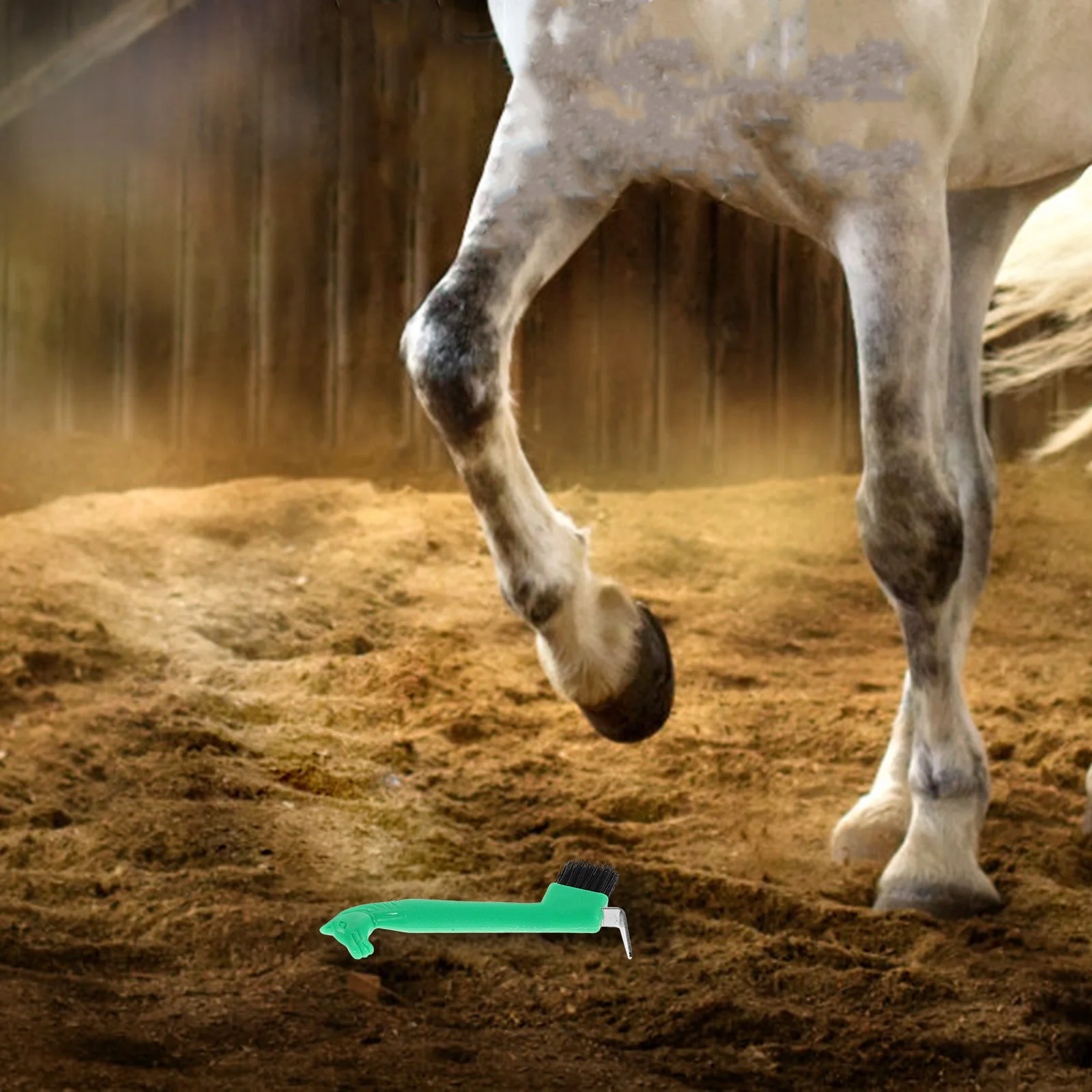 7.3 Inch Horse Hoof Pick with Brush Dense Bristle Cleaning Tool for Efficient Hoof Gap Debris Extraction Perfect for Livestock
7.3 Inch Horse Hoof Pick with Brush Dense Bristle Cleaning Tool for Efficient Hoof Gap Debris Extraction Perfect for Livestock