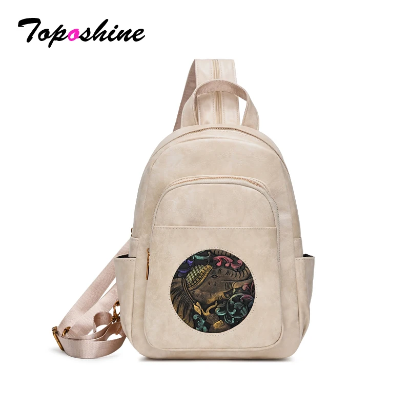 Toposhine Summer Small Shoulder Backpack Boho Elephant Print Bag Ethnic Leather Rucksack for Women Travel Daily School Street
Toposhine Summer Small Shoulder Backpack Boho Elephant Print Bag Ethnic Leather Rucksack for Women Travel Daily School Street