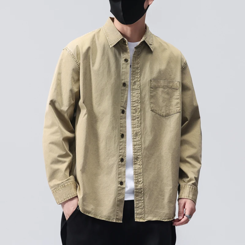 Men Vintage Washed Cotton Loose Casual Long Sleeve Techwear Track Cargo Shirt Coat Cityboy Streetwear Shirts Blouses
Men Vintage Washed Cotton Loose Casual Long Sleeve Techwear Track Cargo Shirt Coat Cityboy Streetwear Shirts Blouses