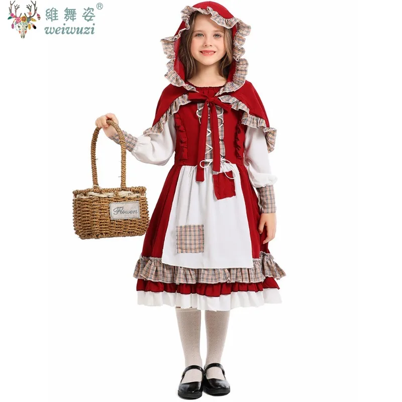 Children's Day Kids Child Girls Little Red Riding Hood Costume Game Uniform Cosplay Halloween Fancy Dress Little Red Riding Hood
Children's Day Kids Child Girls Little Red Riding Hood Costume Game Uniform Cosplay Halloween Fancy Dress Little Red Riding Hood