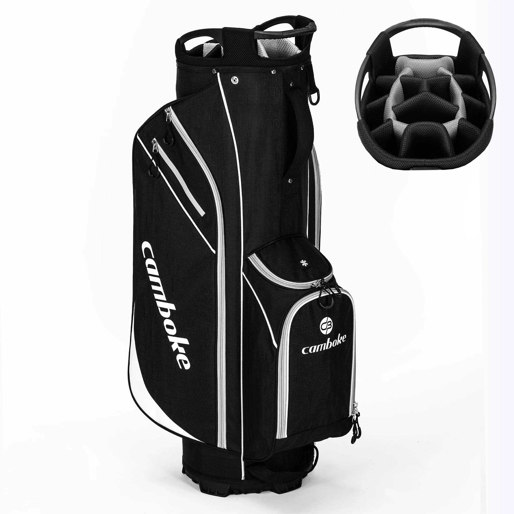 Camboke Lightweight Golf Cart Bag 14 Way Full Length Club Dividers Waterproof Golf Bag with Cooler Pocket Rain Hood Multi Storage Pockets for Men Women Golf Trolley Bag Golf Accessories
Camboke Lightweight Golf Cart Bag 14 Way Full Length Club Dividers Waterproof Golf Bag with Cooler Pocket Rain Hood Multi Storage Pockets for Men Women Golf Trolley Bag Golf Accessories