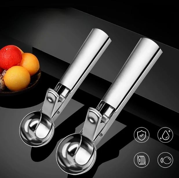 Multifunctional Stainless Steel Dual-Purpose Ice Cream Scoop for Fruit Potato0 Watermelon Balls Ice Cube Mold
Multifunctional Stainless Steel Dual-Purpose Ice Cream Scoop for Fruit Potato0 Watermelon Balls Ice Cube Mold