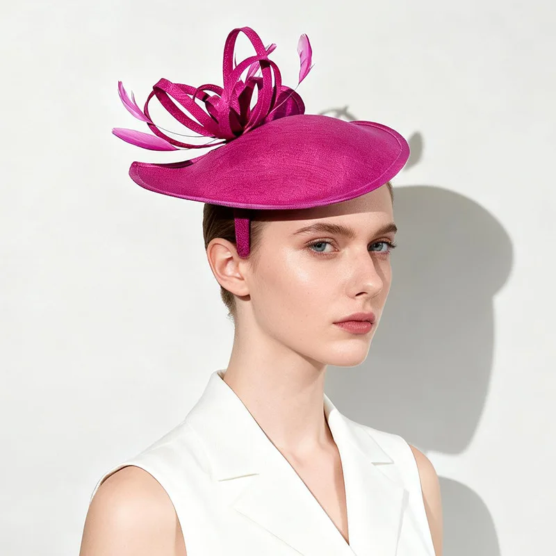 Women Elegant Fascinator Hat High Quality Sinamay Hair Clip Cocktail Party Wedding Hair Accessories Headwear For Girl
Women Elegant Fascinator Hat High Quality Sinamay Hair Clip Cocktail Party Wedding Hair Accessories Headwear For Girl