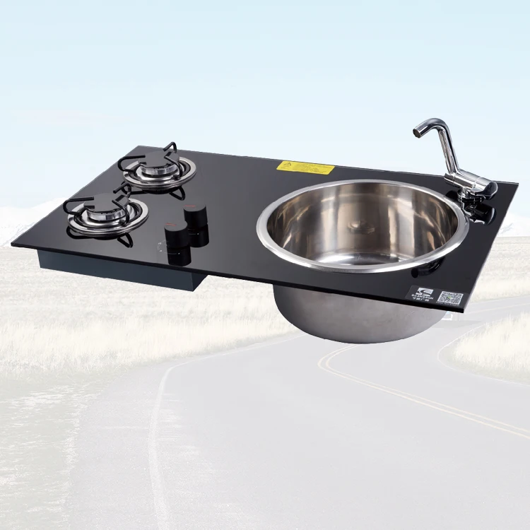 Caravan Kitchen Accessories & Products Two Burner Gas Stoves With 304 SUS Water Sink For Camping
Caravan Kitchen Accessories & Products Two Burner Gas Stoves With 304 SUS Water Sink For Camping
