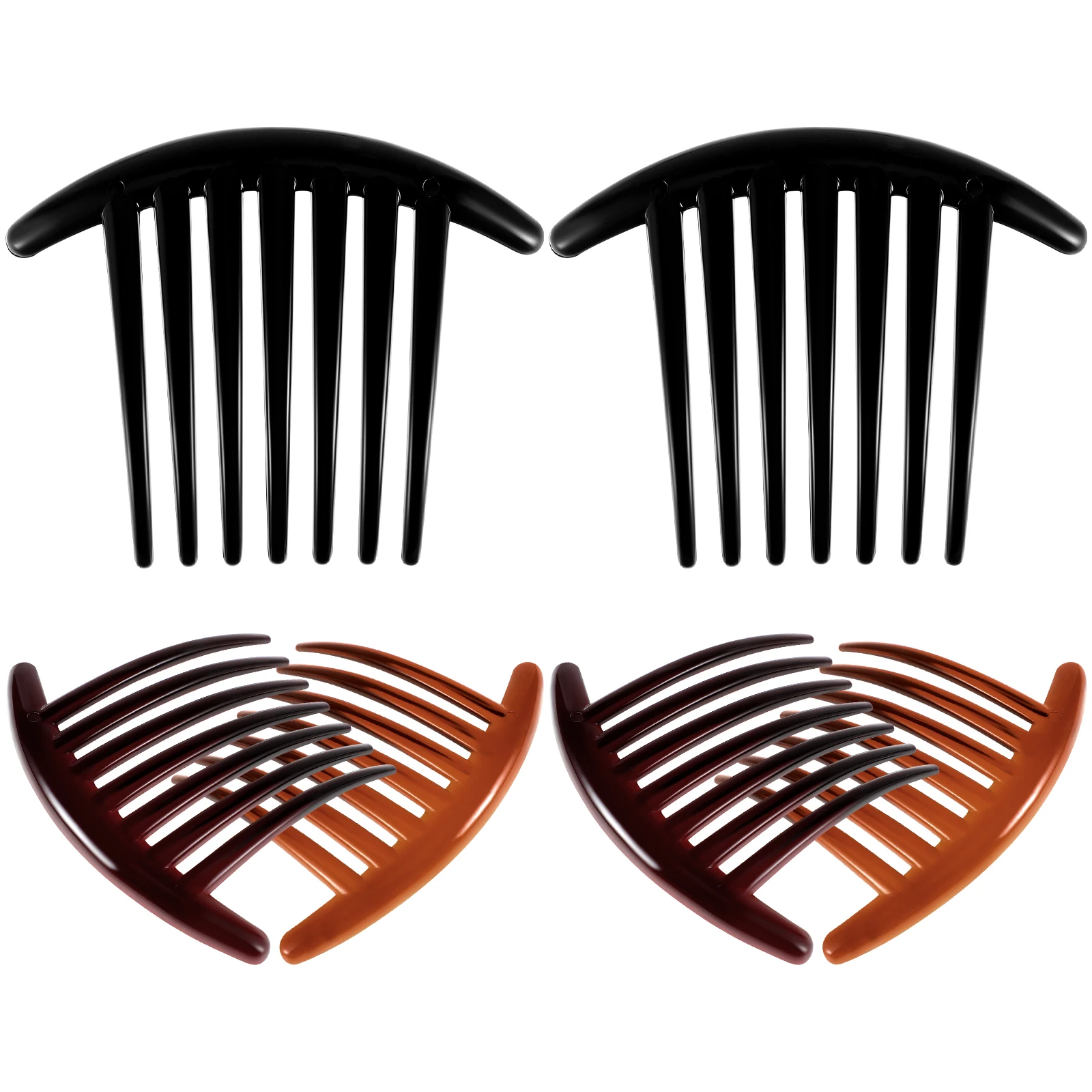 6 Pcs Seven Teeth Side Combs Plastic Hair Clips for Women Styling Accessory Smooth Edges Curly Wavy Straight Bangs
6 Pcs Seven Teeth Side Combs Plastic Hair Clips for Women Styling Accessory Smooth Edges Curly Wavy Straight Bangs