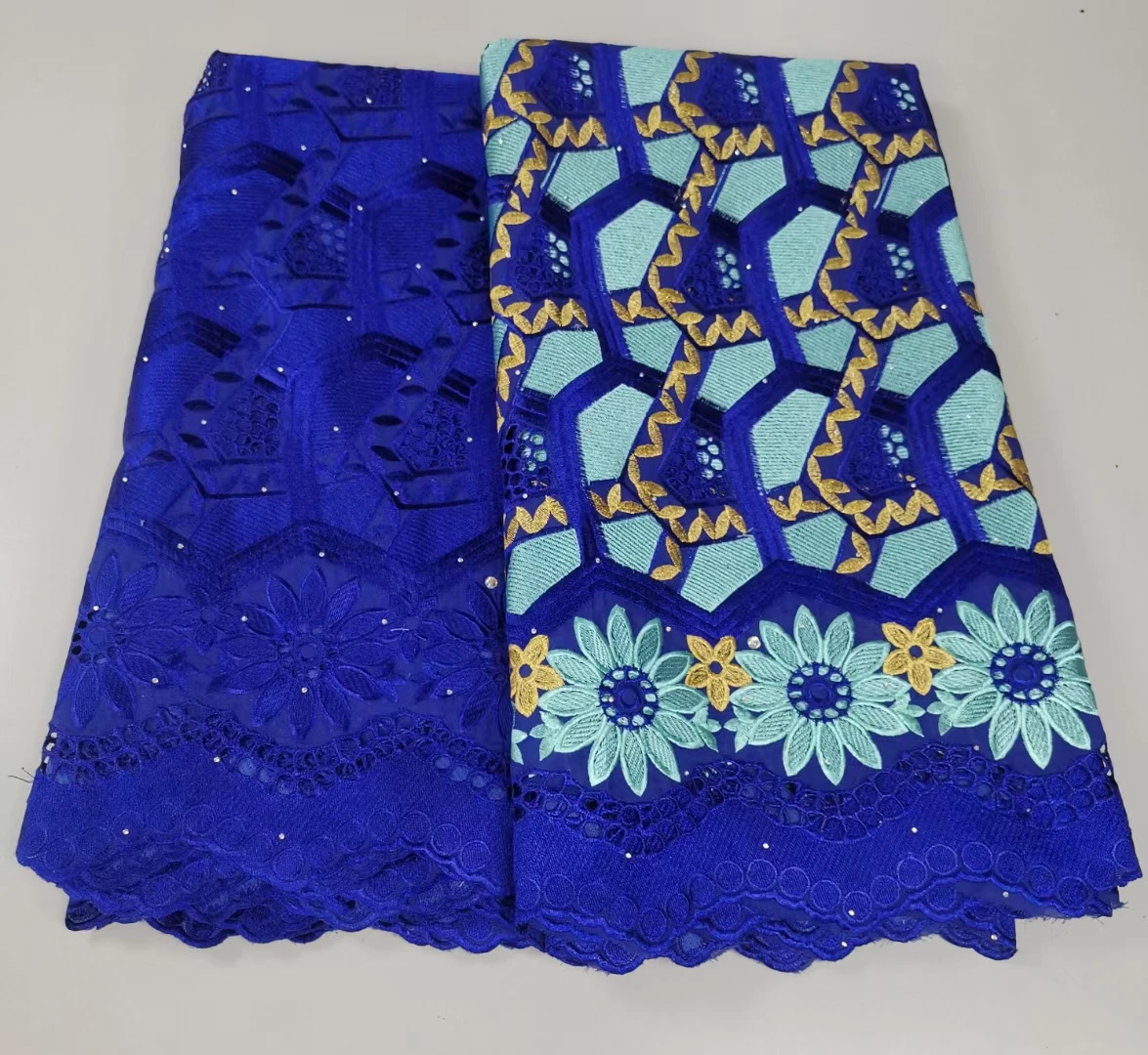 2.5+2.5 Yard Royal Blue African Dry Cotton Lace Fabric 2022 High Quality Swiss Voile Lace With Scarf For Party Party KYC22140
2.5+2.5 Yard Royal Blue African Dry Cotton Lace Fabric 2022 High Quality Swiss Voile Lace With Scarf For Party Party KYC22140