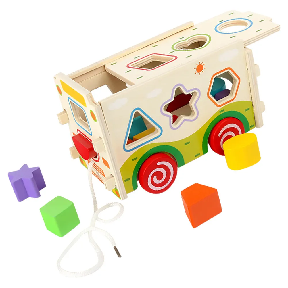 Colorful Bus Shape Wooden Block Plaything for Kids Educational Shape Sorter Early Learning Hand Eye Coordination
Colorful Bus Shape Wooden Block Plaything for Kids Educational Shape Sorter Early Learning Hand Eye Coordination