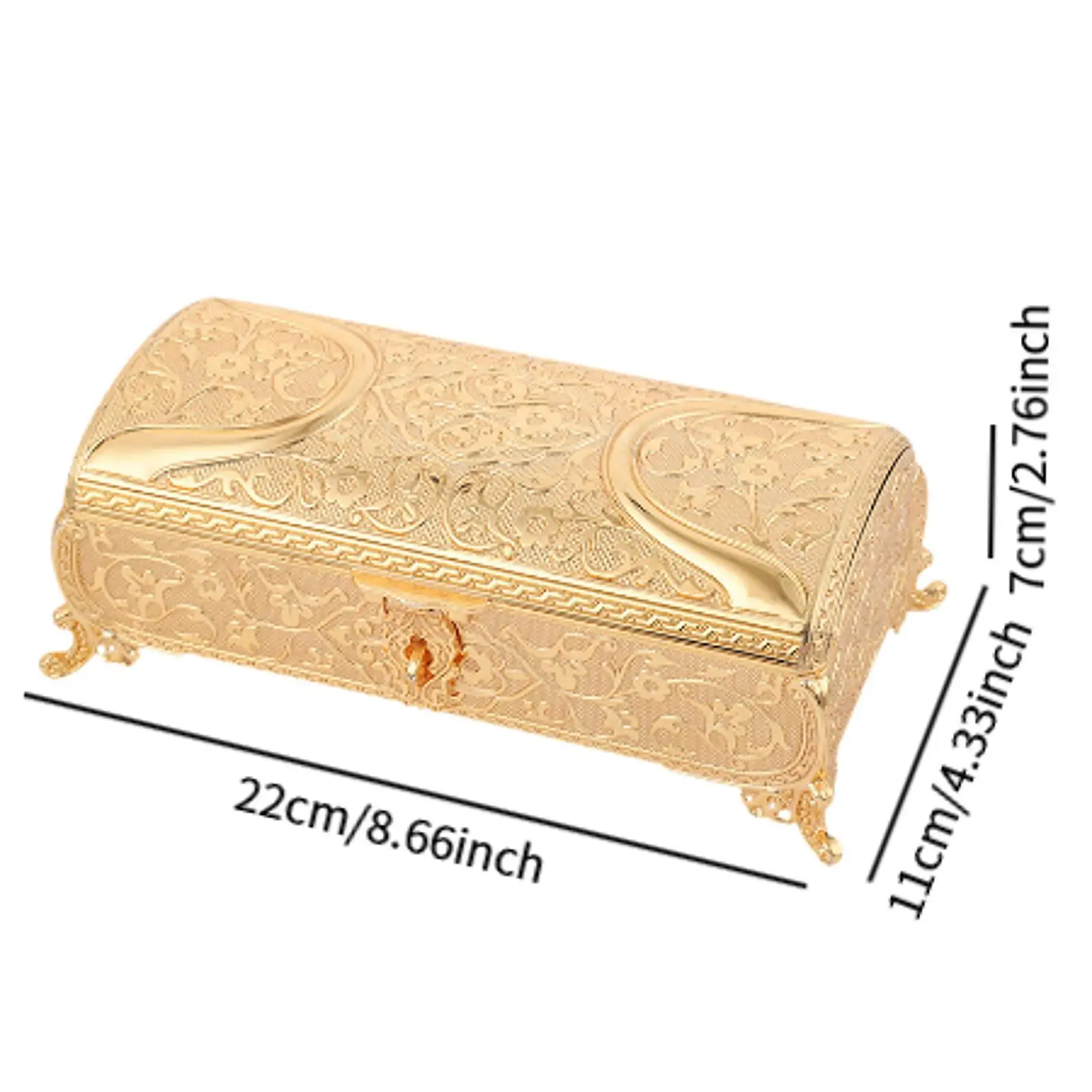 Trinket Box, Jewelry Box, Collectible Alloy Treasure Case Jewelry Storage Box Keepsake Gift Box Case for Necklaces, Bracelets
Trinket Box, Jewelry Box, Collectible Alloy Treasure Case Jewelry Storage Box Keepsake Gift Box Case for Necklaces, Bracelets
