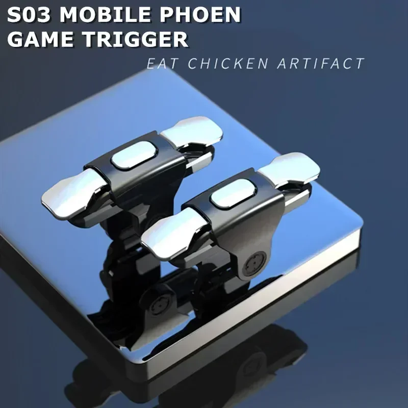 S03 Mobile Phone ABS 4 Fingers Chicken Eating Key Button Game Trigger for IPhone Samsung Xiaomi Huawei Shooting Gamepad Joystick
S03 Mobile Phone ABS 4 Fingers Chicken Eating Key Button Game Trigger for IPhone Samsung Xiaomi Huawei Shooting Gamepad Joystick