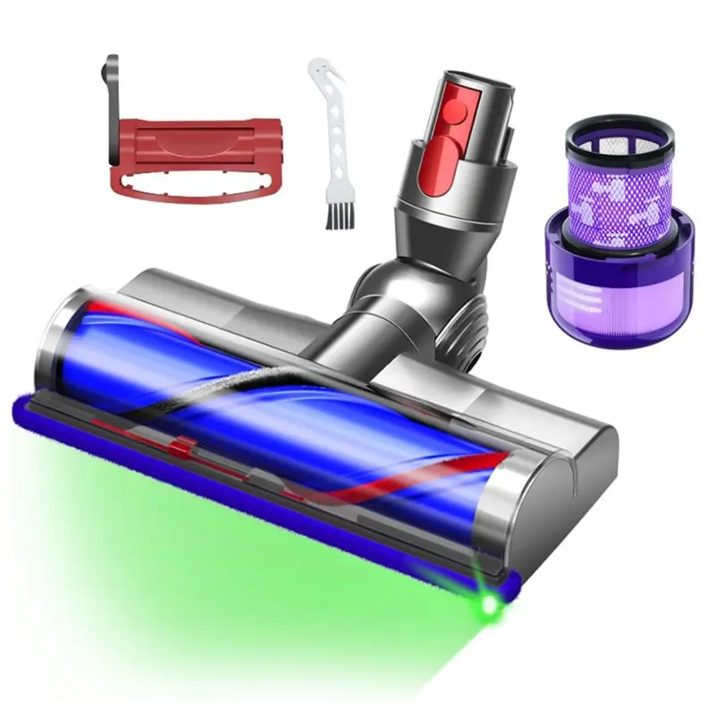 AEE6-Head Turbine Floor Tool Vacuum Attachments With Dust Detect For Dyson V11 Cyclone Cordless Cleaners Parts With Filters
AEE6-Head Turbine Floor Tool Vacuum Attachments With Dust Detect For Dyson V11 Cyclone Cordless Cleaners Parts With Filters
