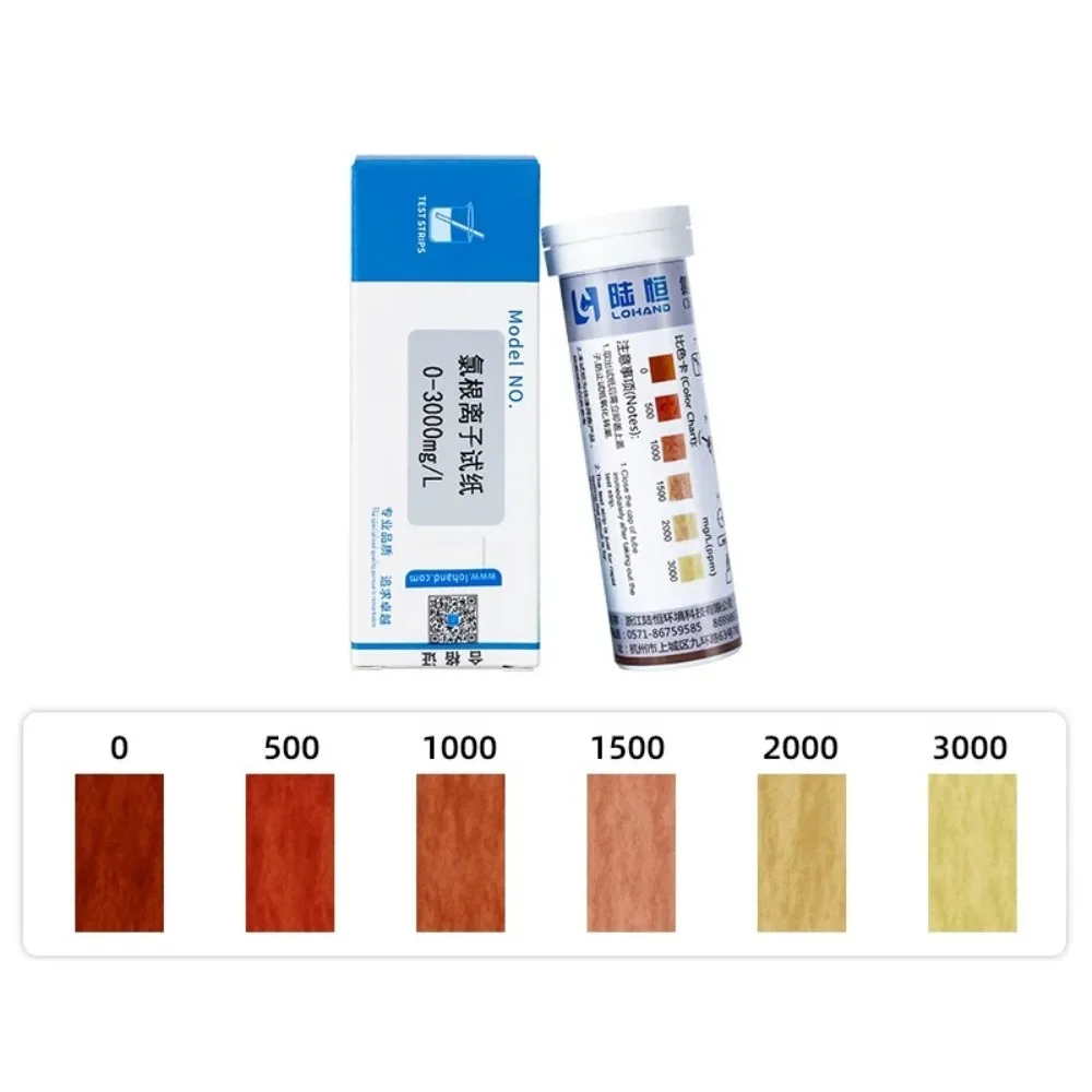 Chloride Ion Test Reagent Kit Chloride Test Strips Water Chloride Concentration test kit for Chlorine Content Determination
Chloride Ion Test Reagent Kit Chloride Test Strips Water Chloride Concentration test kit for Chlorine Content Determination