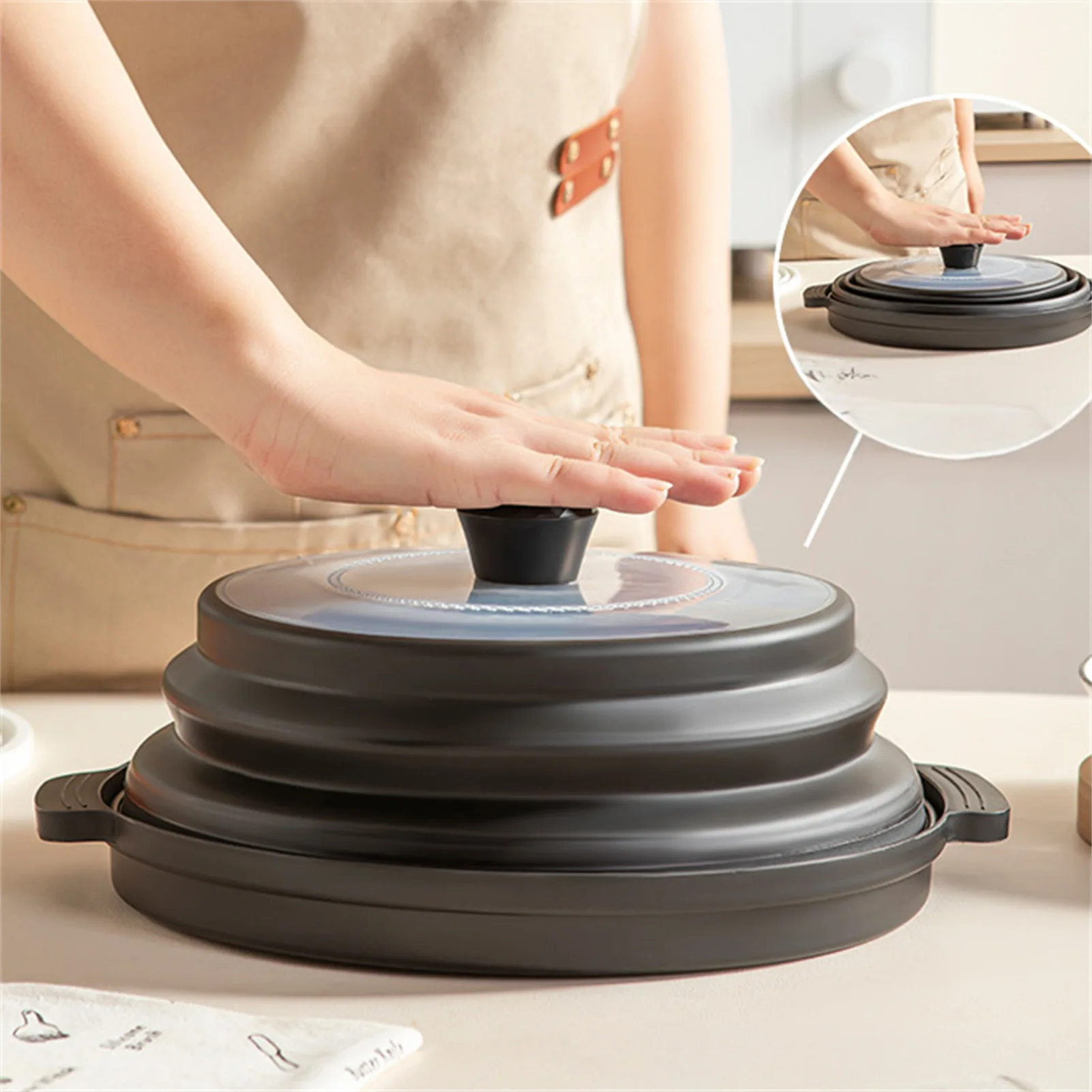 Food Preservation Cover Foldable Microwave Oven Heating Cover Autumn Winter Food Insulation Cover Practical Kitchen Accessories
Food Preservation Cover Foldable Microwave Oven Heating Cover Autumn Winter Food Insulation Cover Practical Kitchen Accessories