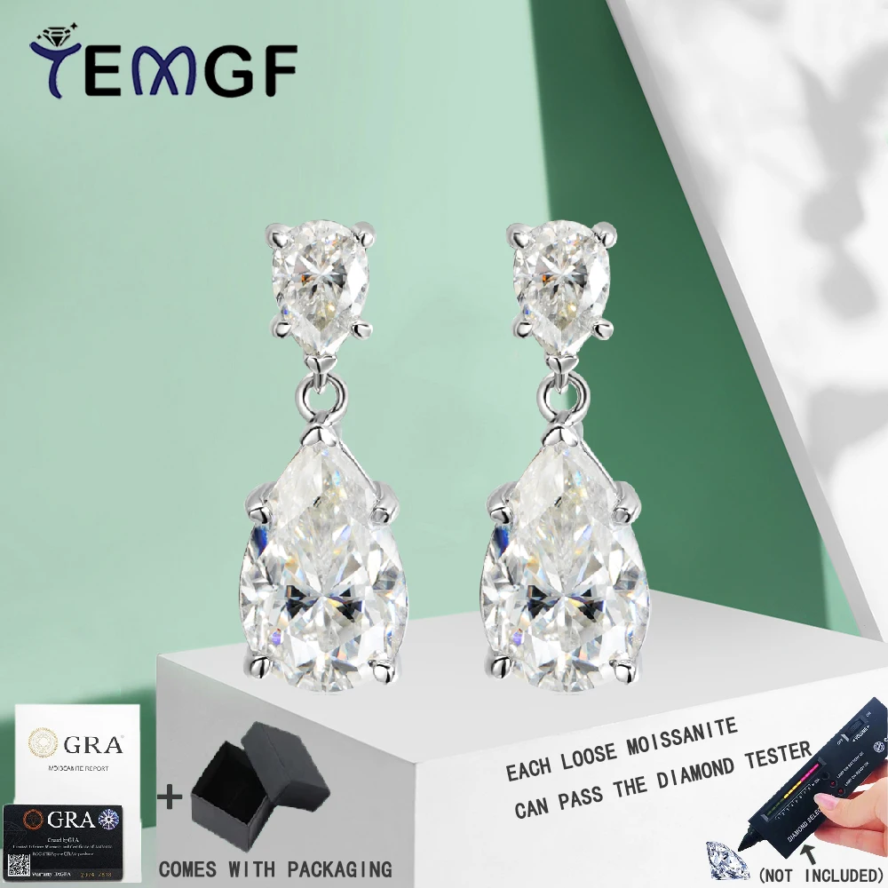 TEMGF 1 Pair Moissanite Stud Earrings S925 Sterling Silver for Women Wedding Engagement Anniversary Classic luxury Fine Jewelry
TEMGF 1 Pair Moissanite Stud Earrings S925 Sterling Silver for Women Wedding Engagement Anniversary Classic luxury Fine Jewelry