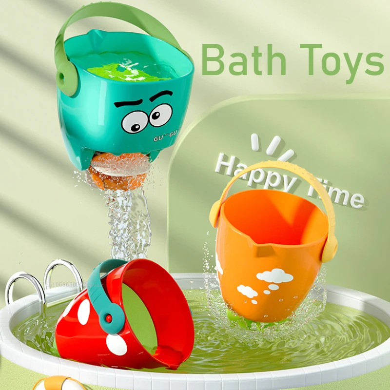 Baby Bath Toys Cartoon Baby Mini Shower Small Bucket Summer Funny Bathtub Toys Portable Shower Bucket with Handle for Beaches
Baby Bath Toys Cartoon Baby Mini Shower Small Bucket Summer Funny Bathtub Toys Portable Shower Bucket with Handle for Beaches