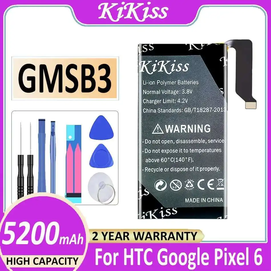 GMSB3 Environmentally Friendly High-Efficiency Mobile Phone Battery For Htc For Google Pixel 6 5200mAh
GMSB3 Environmentally Friendly High-Efficiency Mobile Phone Battery For Htc For Google Pixel 6 5200mAh
