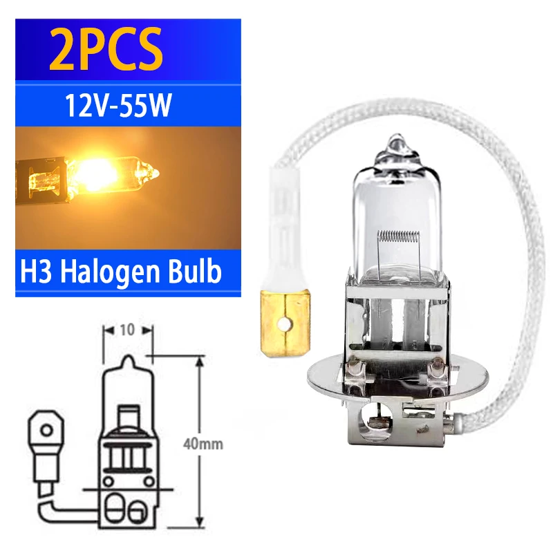 2PCS H3 DC 12V 55W Halogen Lights Clear Glass Front For Fog Bulbs HeadLight Lamps Warm White Car Styling Parking 4300K Auto 1PCS
2PCS H3 DC 12V 55W Halogen Lights Clear Glass Front For Fog Bulbs HeadLight Lamps Warm White Car Styling Parking 4300K Auto 1PCS