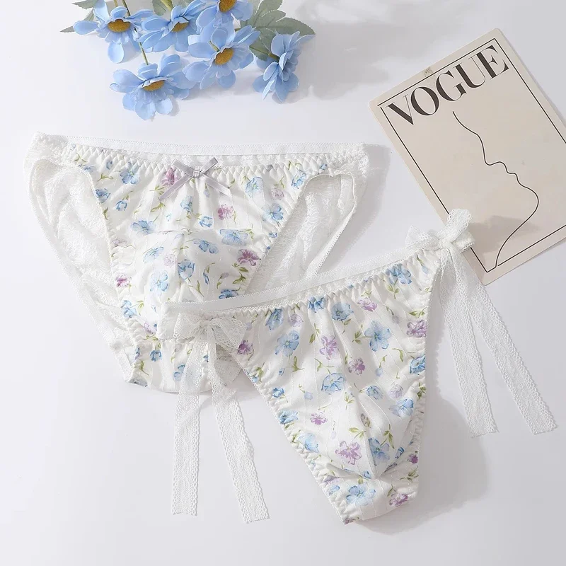Gay Men Briefs Printing Bow Japanese Sissy Style High Elasticity Breathable Sexy Men's Underwear
Gay Men Briefs Printing Bow Japanese Sissy Style High Elasticity Breathable Sexy Men's Underwear