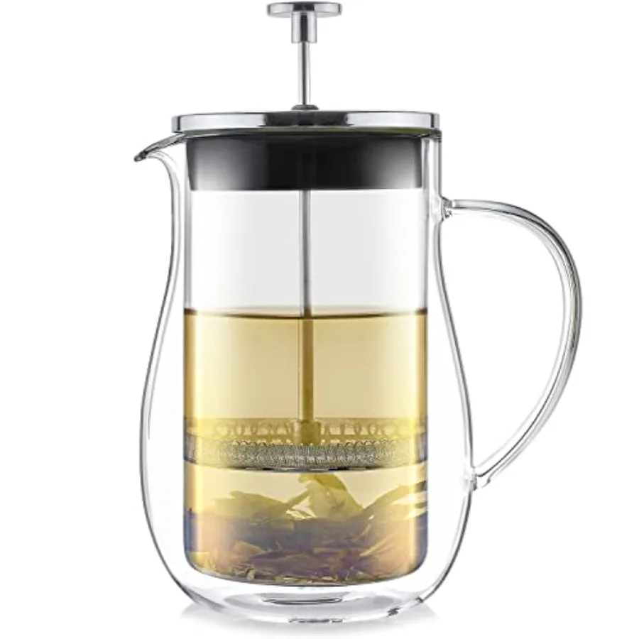 Stay-Hot Glass French Press Insulated 27-Ounce 800 mL Loose Tea Steeper and Coffee Maker Connoisseur's Choice
Stay-Hot Glass French Press Insulated 27-Ounce 800 mL Loose Tea Steeper and Coffee Maker Connoisseur's Choice