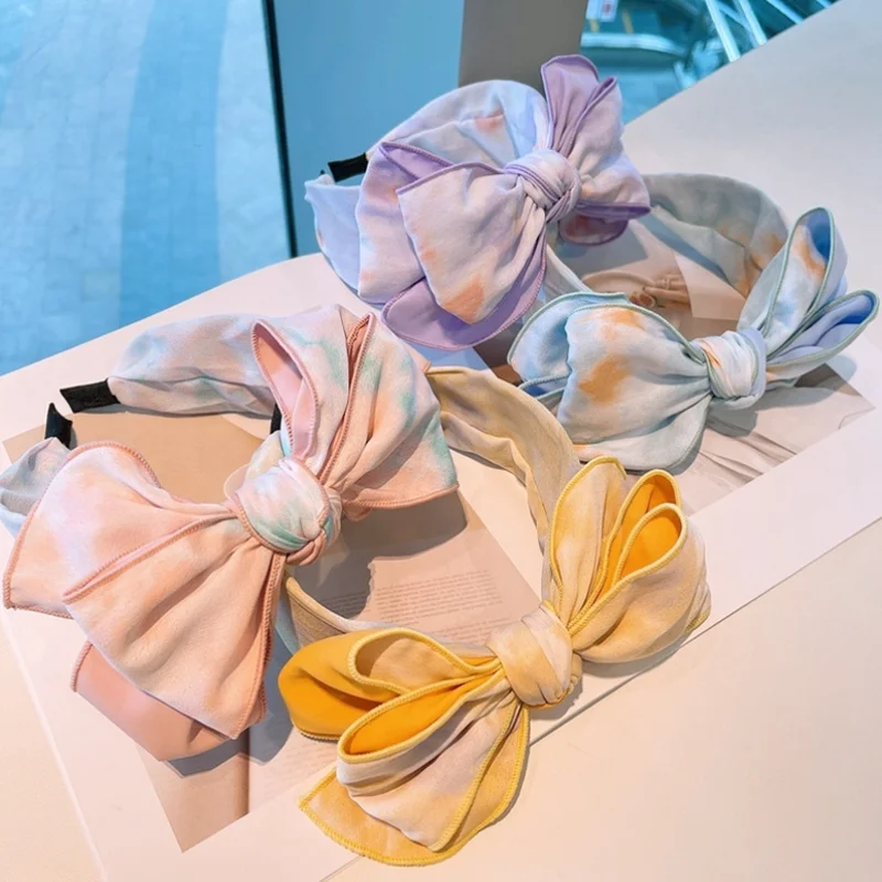 Personalized Colorful Tie-dye Large Size Bow Hair Bands Headband Fresh Sweet Hair Accessories Decoration Women Hairbands
Personalized Colorful Tie-dye Large Size Bow Hair Bands Headband Fresh Sweet Hair Accessories Decoration Women Hairbands