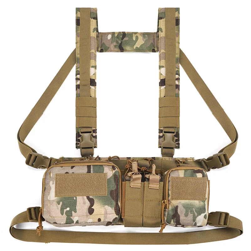 CS Hunting Equipment Vest Paintball Carrier Lightweight Vest Magazine Mag Pouch Chest Rig Pack
CS Hunting Equipment Vest Paintball Carrier Lightweight Vest Magazine Mag Pouch Chest Rig Pack