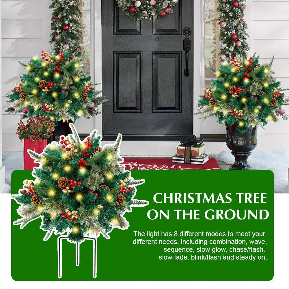Christmas Planter Filler Outdoor Pre-lit 16-Inch Christmas With Stand Battery Operated 50 Lights Tree Christmas LED Tree Sm L2D4
Christmas Planter Filler Outdoor Pre-lit 16-Inch Christmas With Stand Battery Operated 50 Lights Tree Christmas LED Tree Sm L2D4